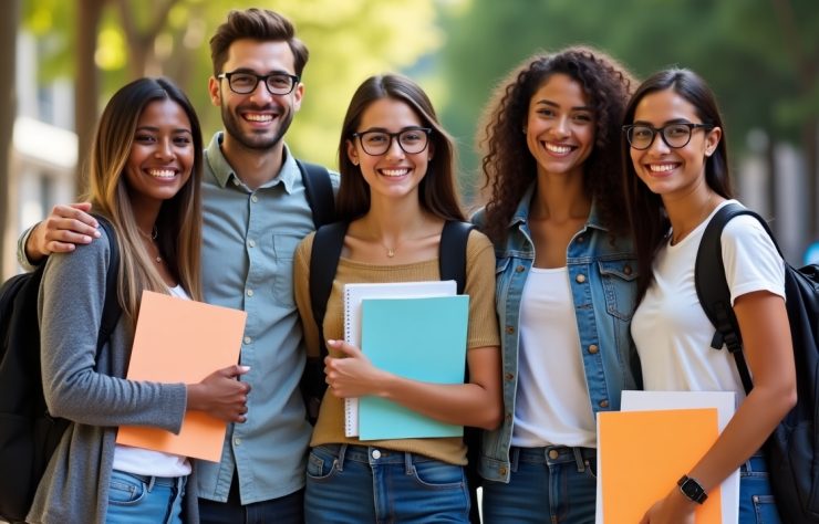 Flux_Dev_1_A_group_of_international_college_students_smiling_a_0
