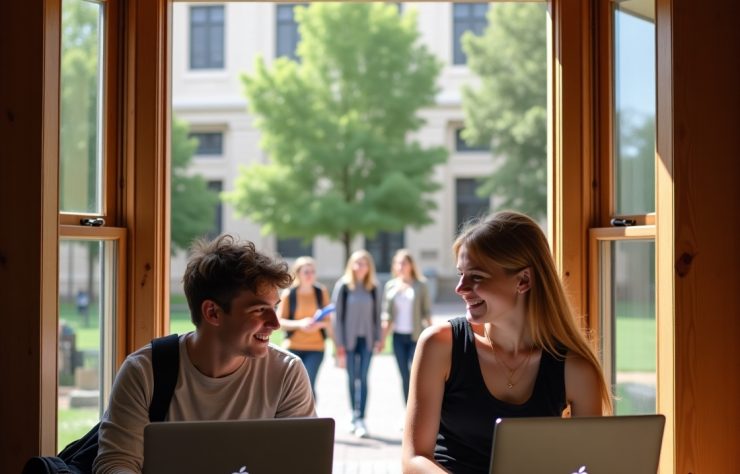Flux_Dev_Prompt_1A_young_man_and_woman_sitting_beside_a_wide_w_2